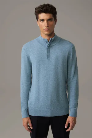 Strellson - Luka-T Button Front, Wool, Blue