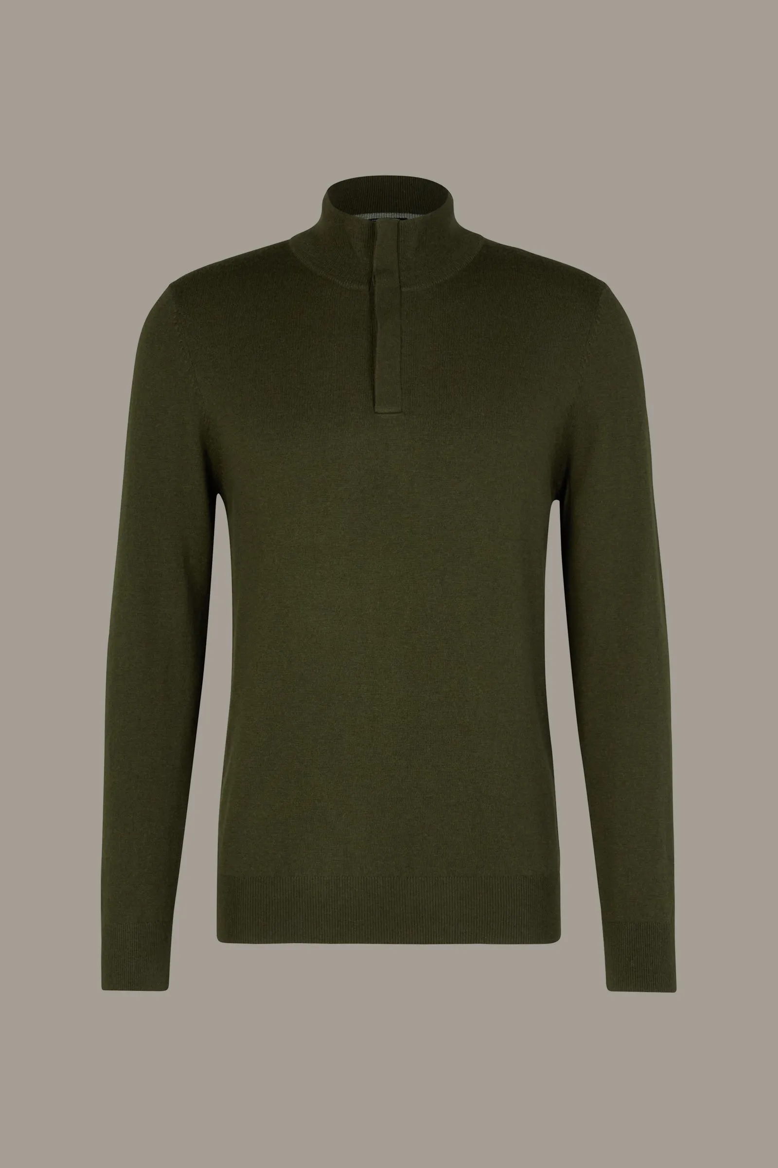 Strellson - Luka-T, Button Front Wool, Forest Green