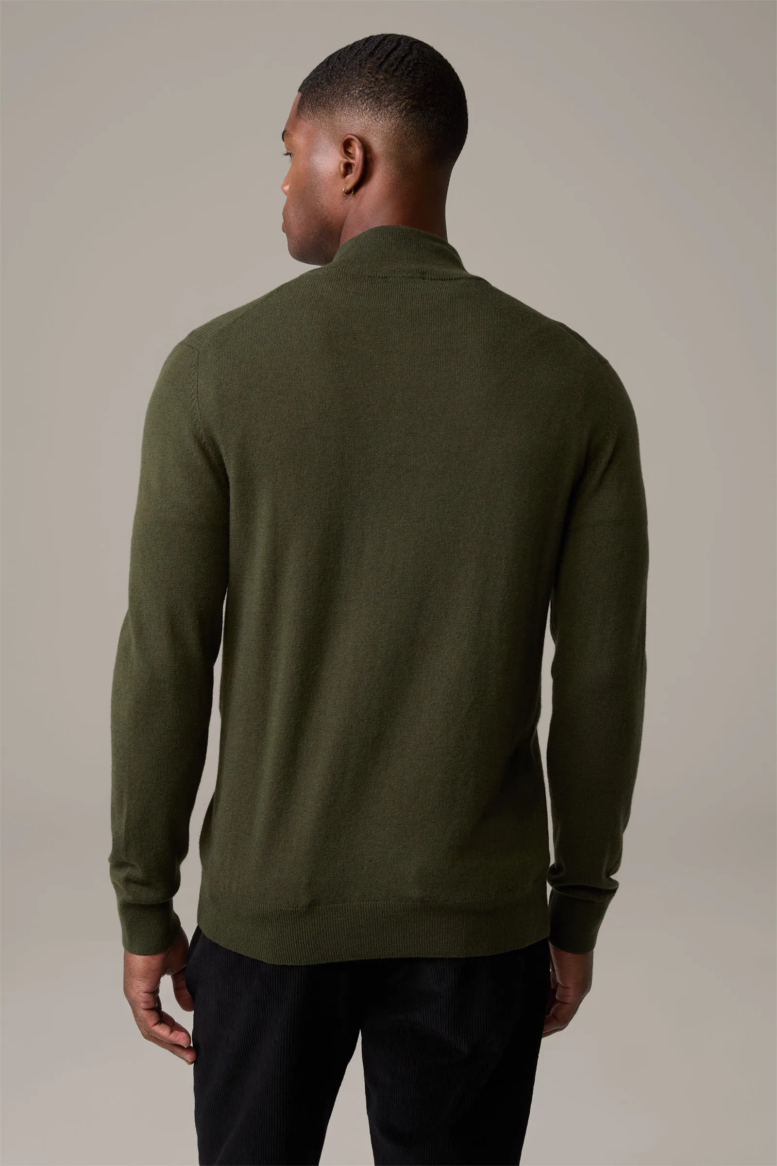 Strellson - Luka-T, Button Front Wool, Forest Green