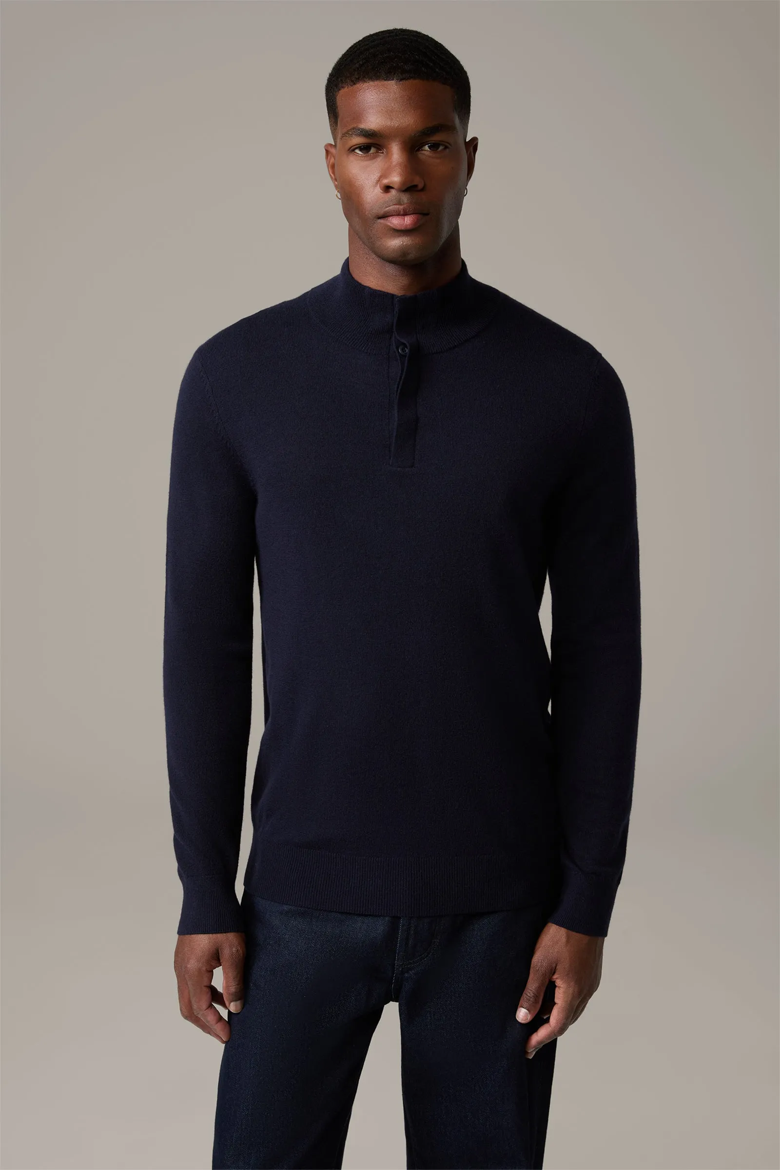 Strellson - Luka-T, Button Front, Wool, Navy