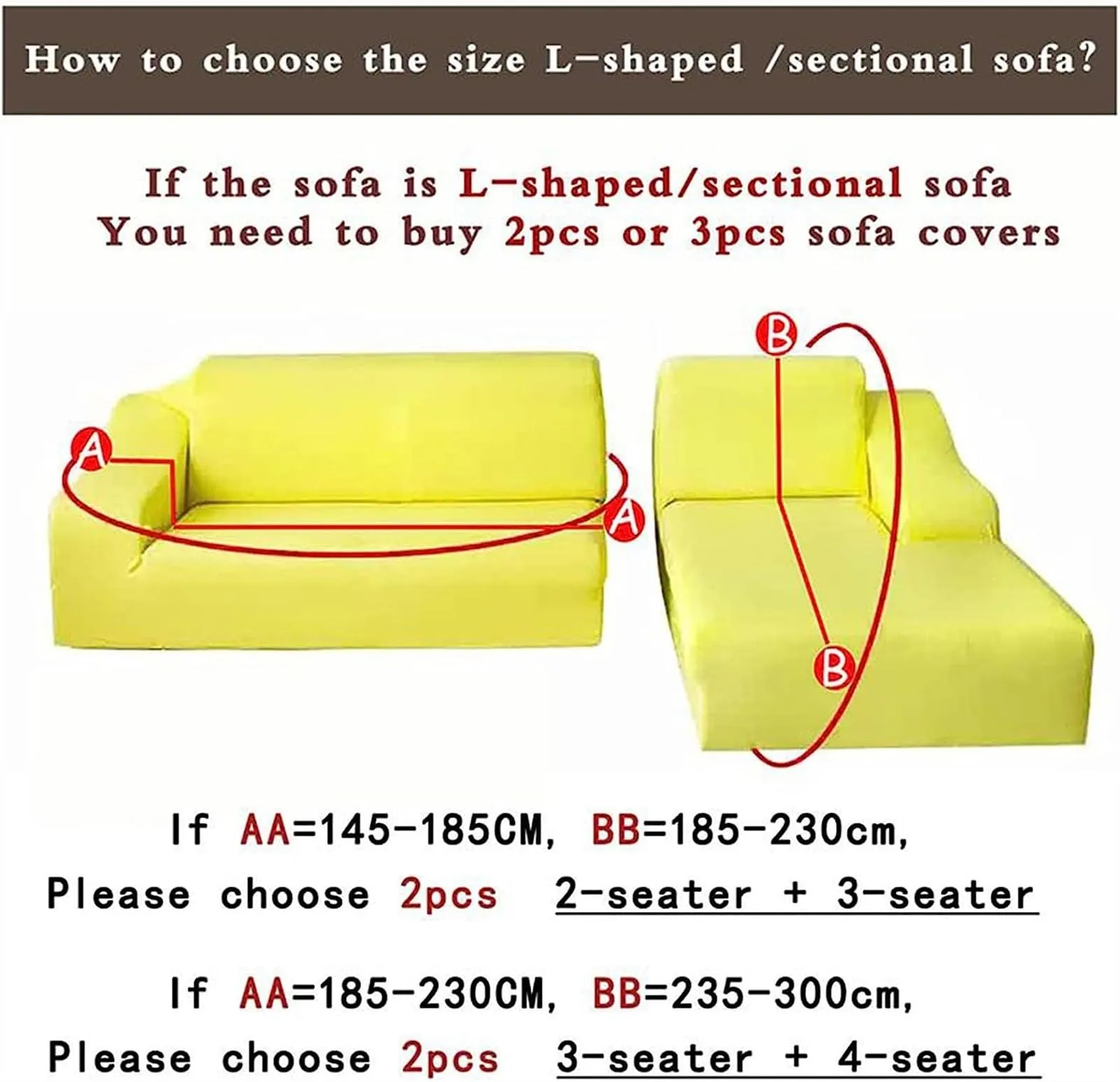 Stretch L-shaped Sectional Couch Covers