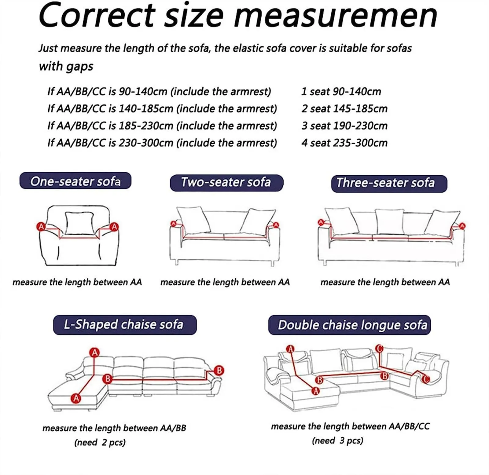 Stretch L-shaped Sectional Couch Covers