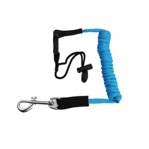 Stretchable Kayak Paddle Board Safety Rope Spring Leash With Safety Lock(Blue)