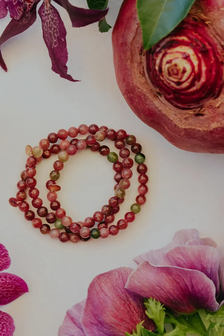 Stretchy Bracelet - Pink Tourmaline