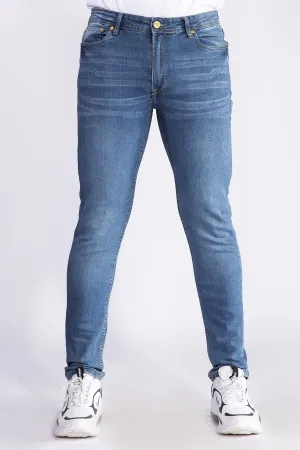 Stretchy Light Blue Slim Fit Jeans - W21 - MDJ005R