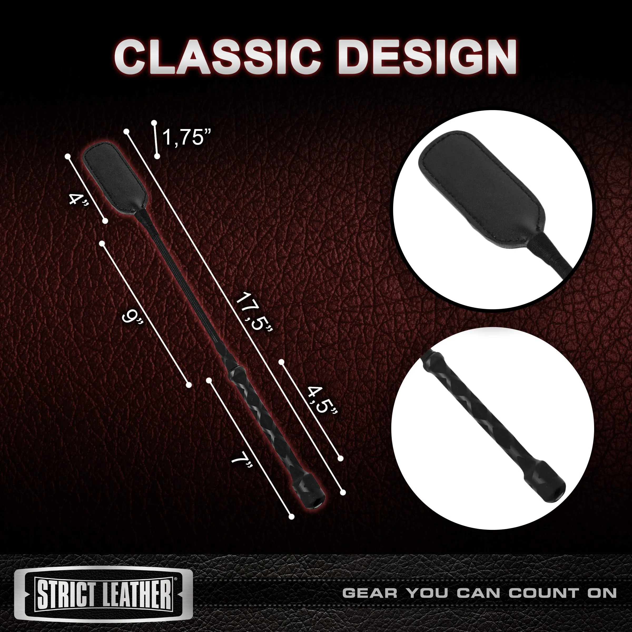 Strict Leather Short Riding Crop