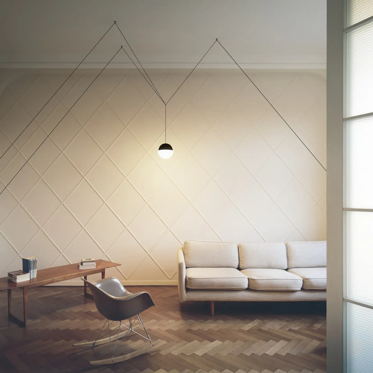 String Light Sphere Pendant Light