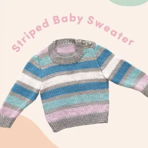 Striped Baby Sweater (CRU2222)