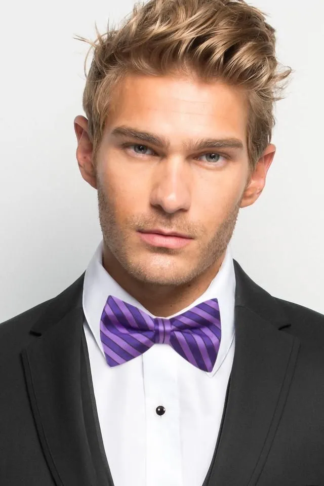 Striped Bow Tie - All Dressed Up, Tuxedo Rental