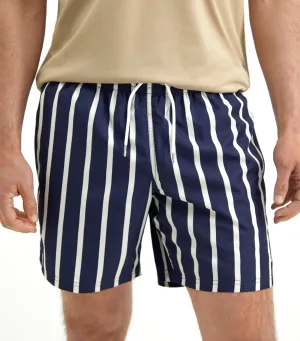 Striped Printed Swim Shorts