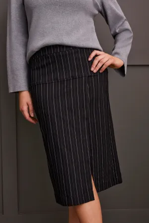 Striped Pull on Skirt