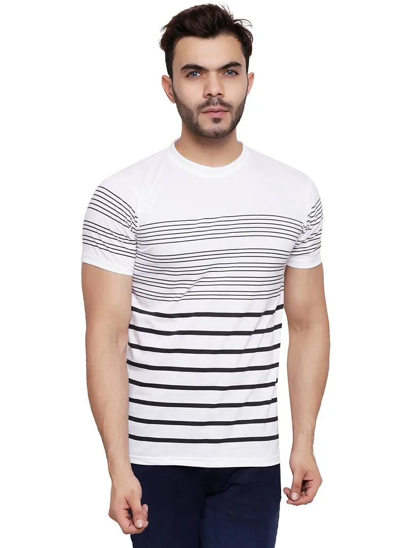 Striped Round Neck Tees