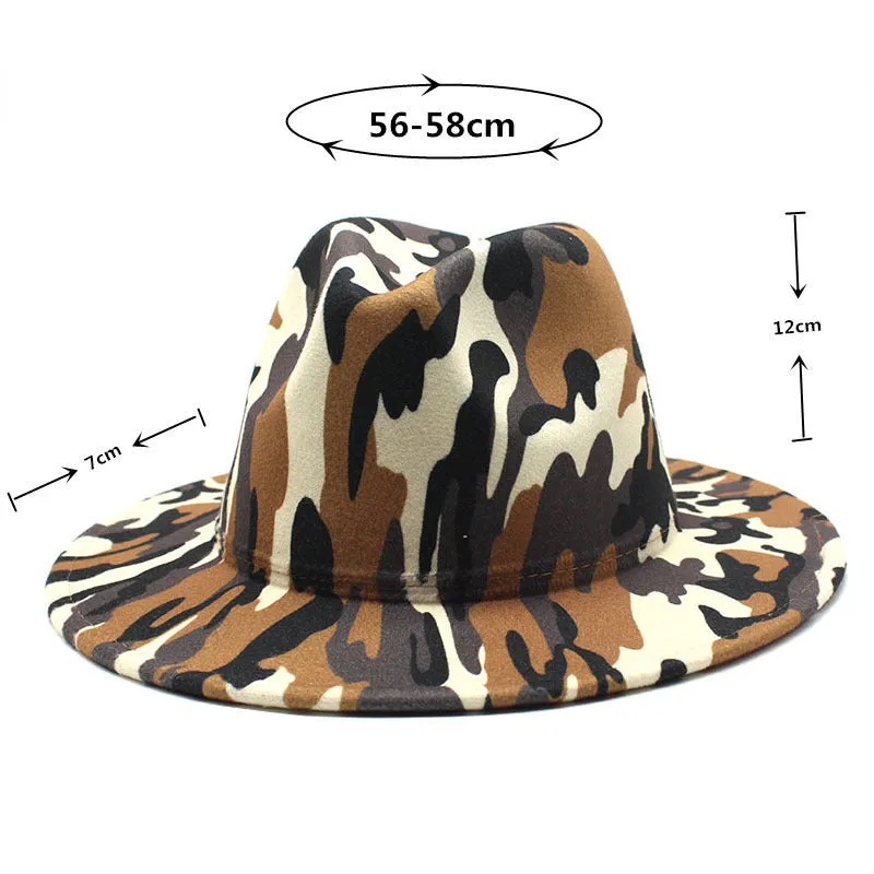 Striped Soft Woolen Hat Men's Fedora Hat