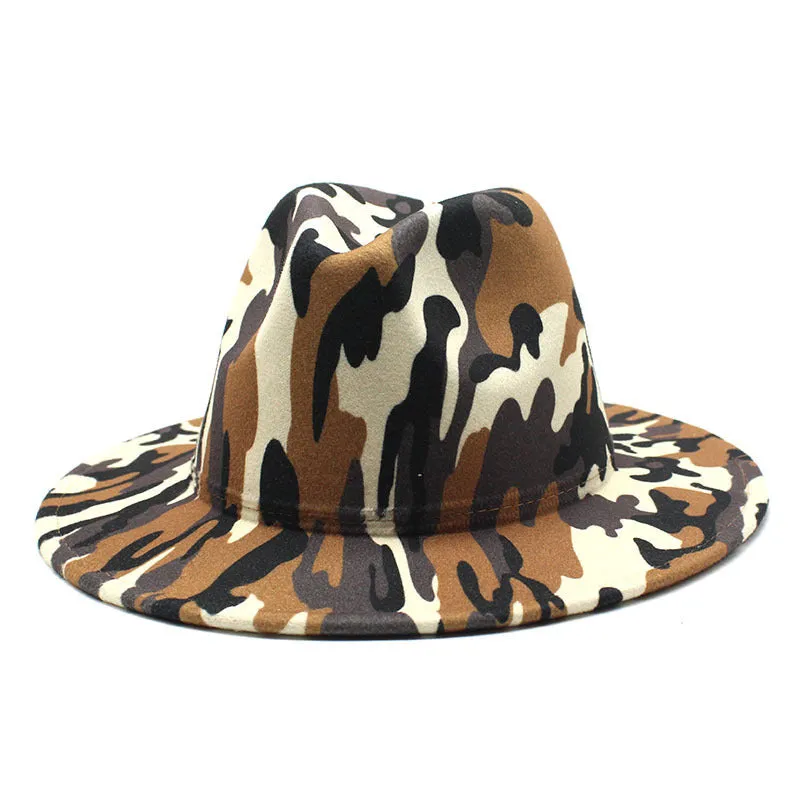 Striped Soft Woolen Hat Men's Fedora Hat