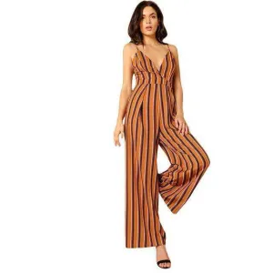 Striped Spaghetti Strap Travel Romper