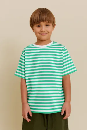 Striped Tee (Green)