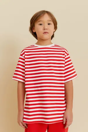 Striped Tee (Red)