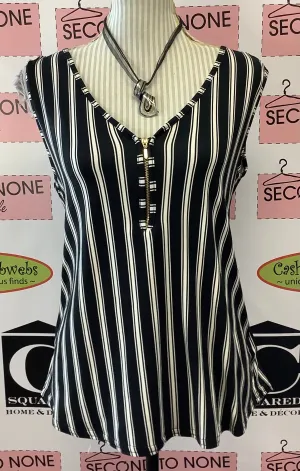 Striped Zip Top (Size M)