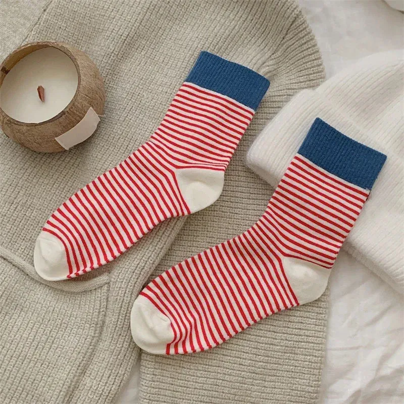 Stripped Cotton Socks