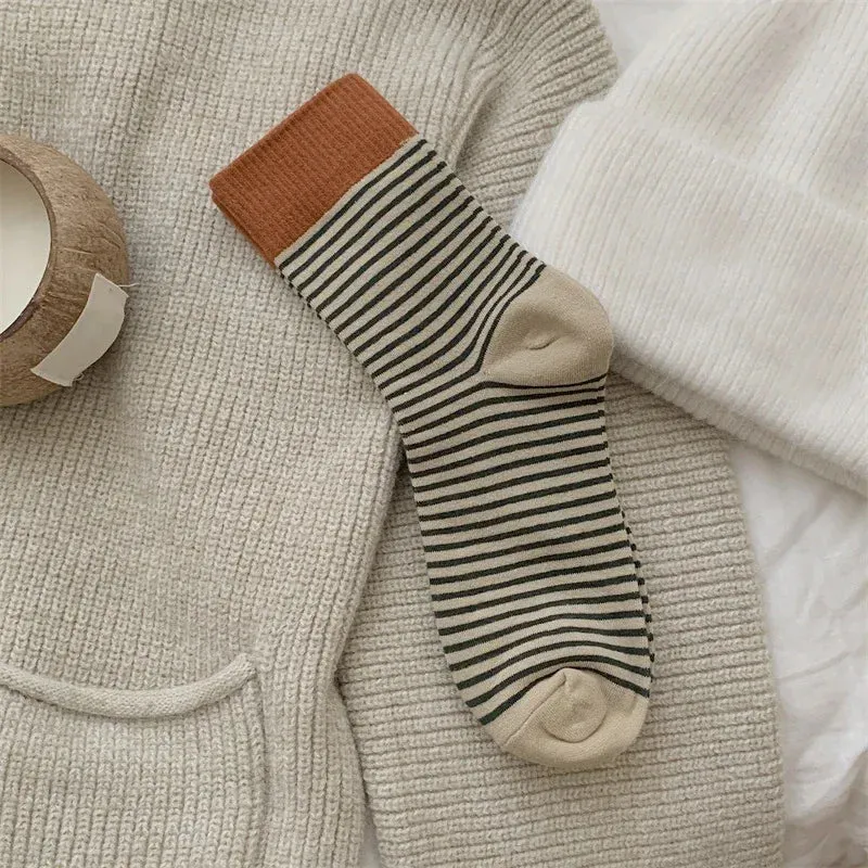 Stripped Cotton Socks