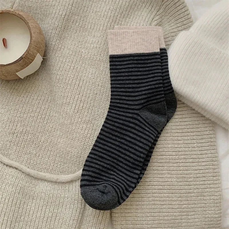 Stripped Cotton Socks