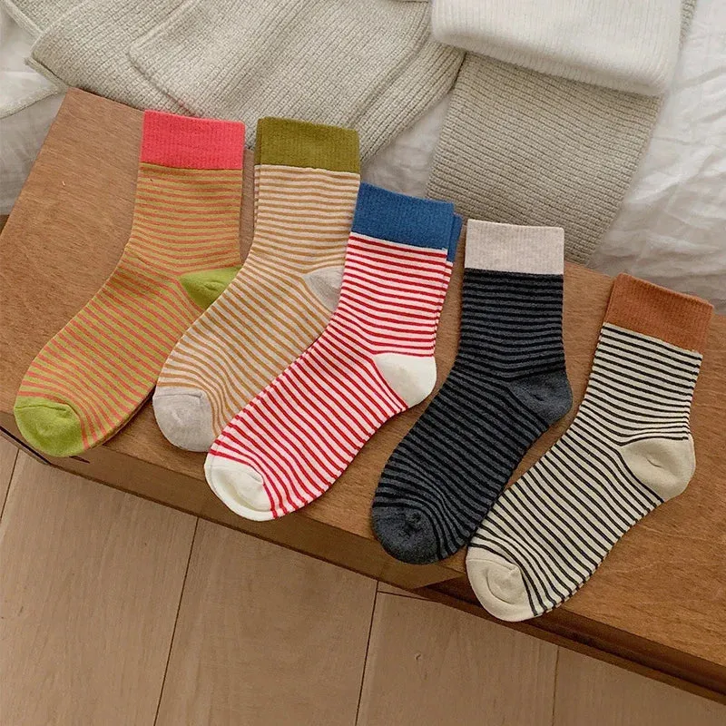 Stripped Cotton Socks