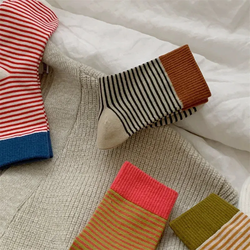 Stripped Cotton Socks