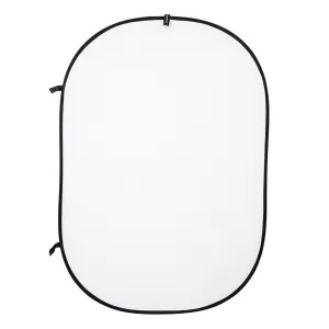 Strobepro 5x7 Double Sided Flexout Backdrop - White / Black