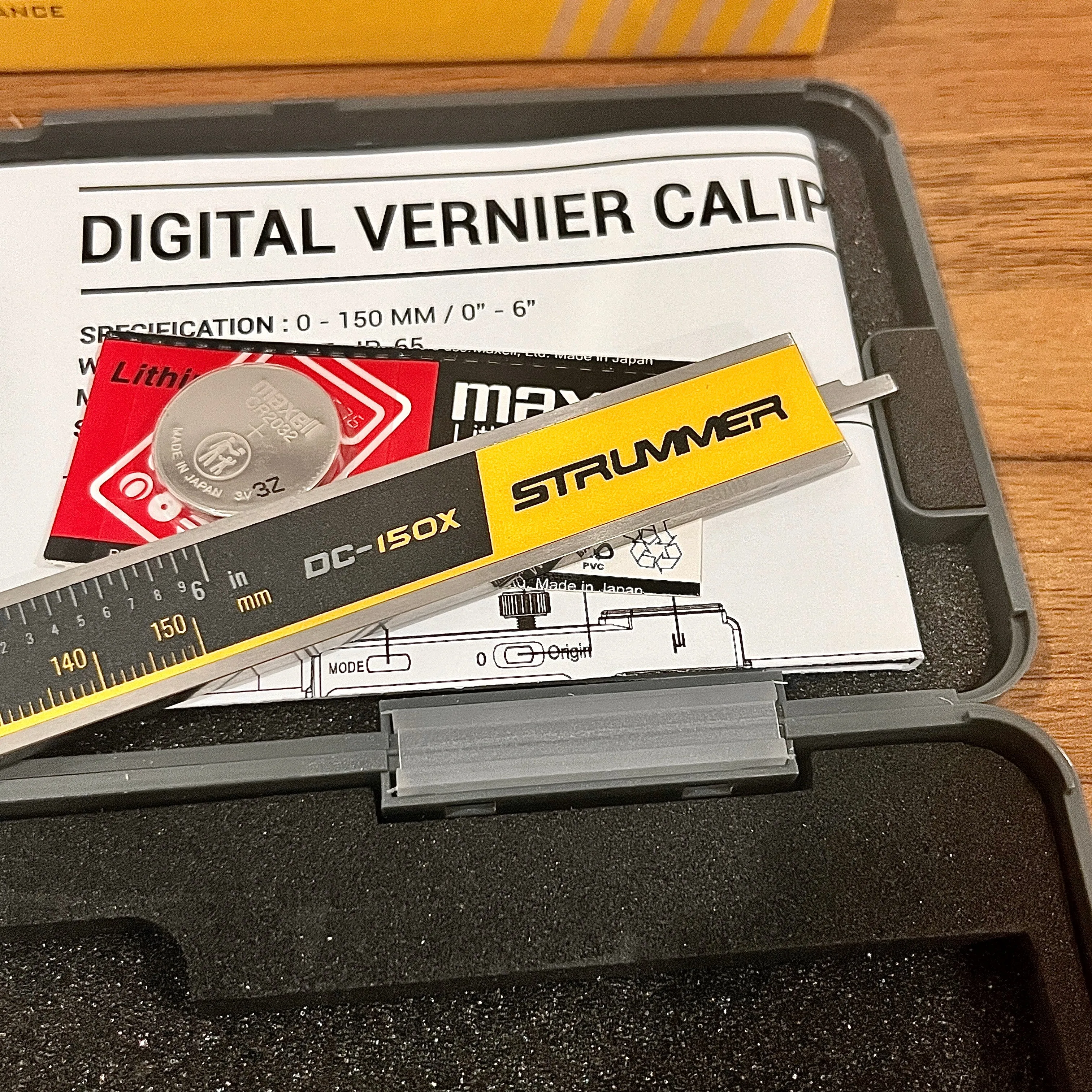 Strummer DC-150X Absolute IP65 Water Resistant Digital Vernier Caliper (150 mm, SPC Compatible)