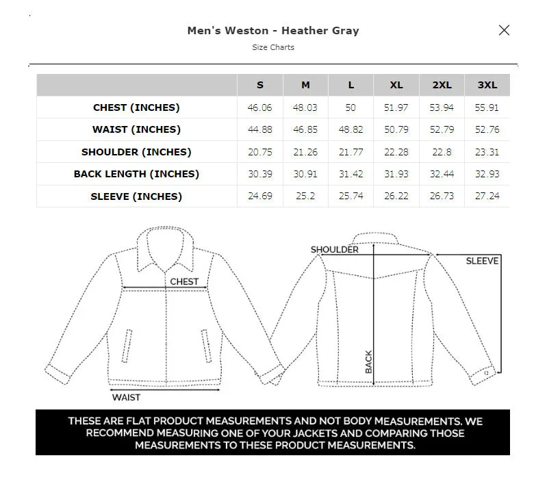 STS Ranchwear Mens Weston Heather Gray Poly/Spandex Softshell Jacket