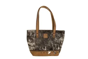 STS Ranchwear Womens Roswell Small Tan Cowhide Shoulder Tote Bag