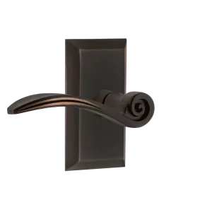 Studio Short Plate with Swan Lever in Timeless Bronze