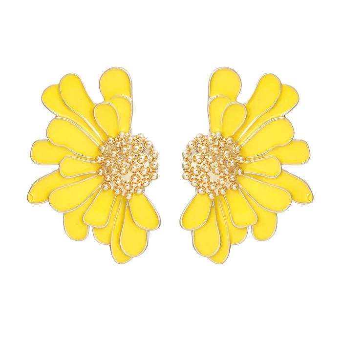 Studs Tropical Flower Earrings for Women