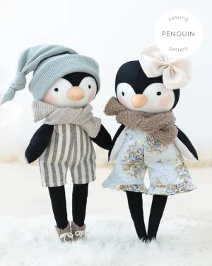 Stuffed Animal Penguin Sewing Pattern