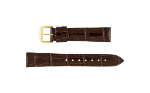 Stuller Women's SHORT Brown Alligator Grain Leather Watch Strap