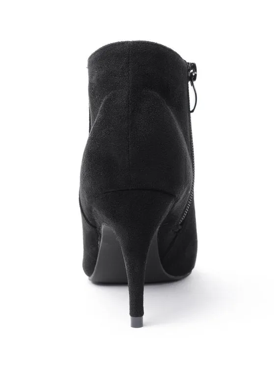 Stunning Stiletto Side Zip Ankle Boots