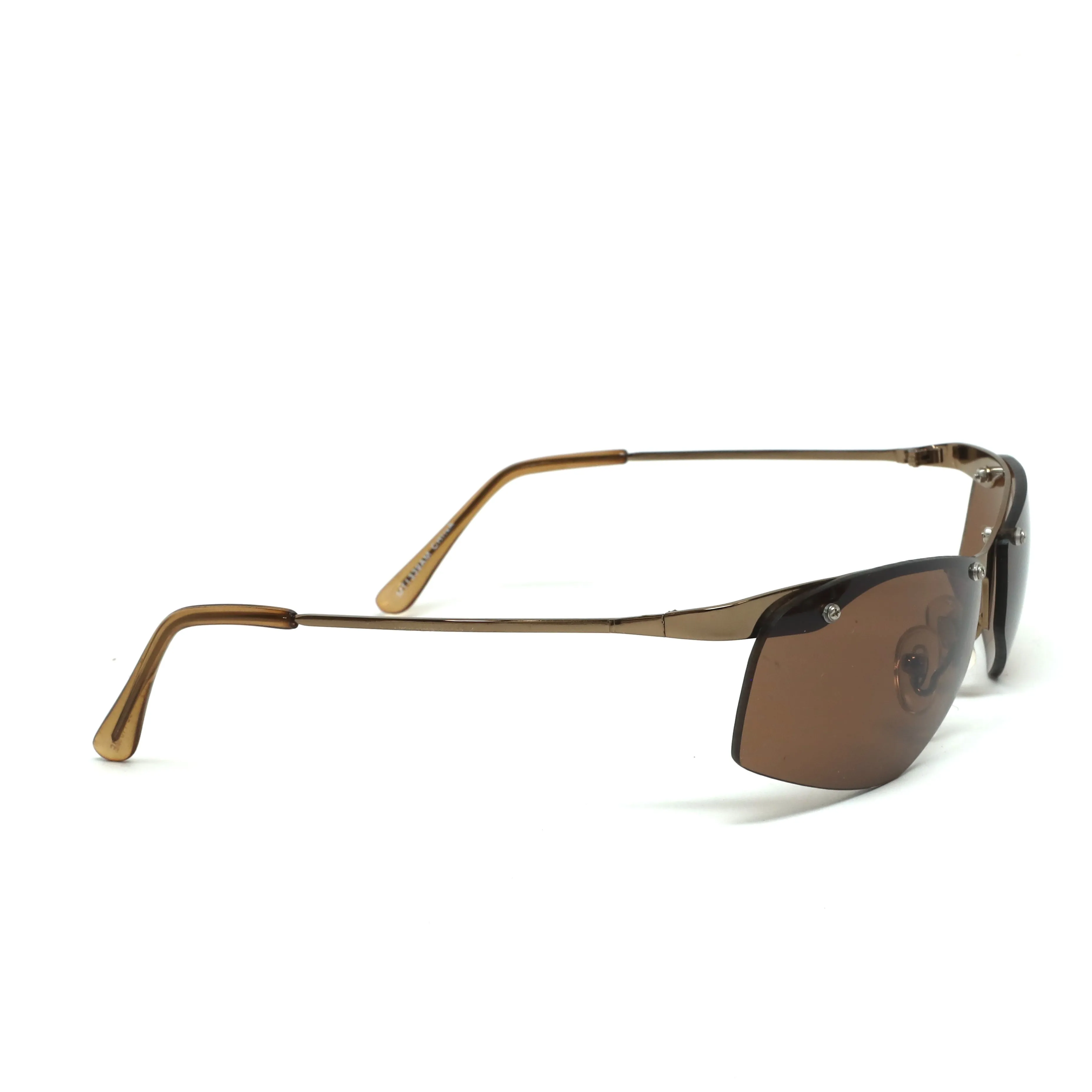 //Style 339// X-Static 2001 Thin Wraparound Sunglasses - Brown