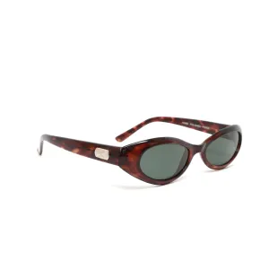 //Style 38// Vintage 90s Mod Classic Oval Frame Sunglasses - Tortoise