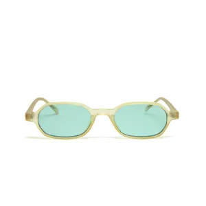 //Style 4699// Deluxe Vintage 90s Rectangle Deadstock Sunglasses - Green