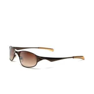 //Style 948// Vintage Small Size 90s Matrix Style Sunglasses - Bronze