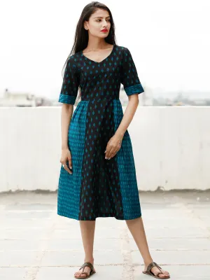 Style With Ikat - Handwoven Ikat Cotton Dress - D363F1856