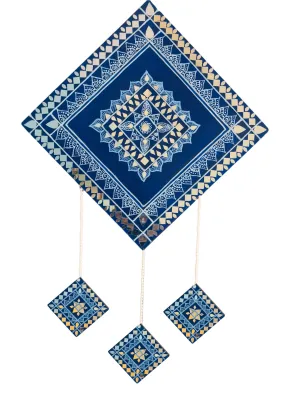 Stylein Handcrafted Lippan Art Wall Hanging with Mirror Work - Indian Traditional Decor for Living Room, Bedroom, or Office - Rustic Mud and Mirror Embellishments - Unique Wall Art for Home Décor