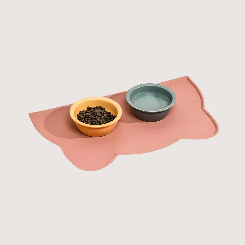 Stylish and Practical Ear-Shaped Waterproof Pet Food Mat