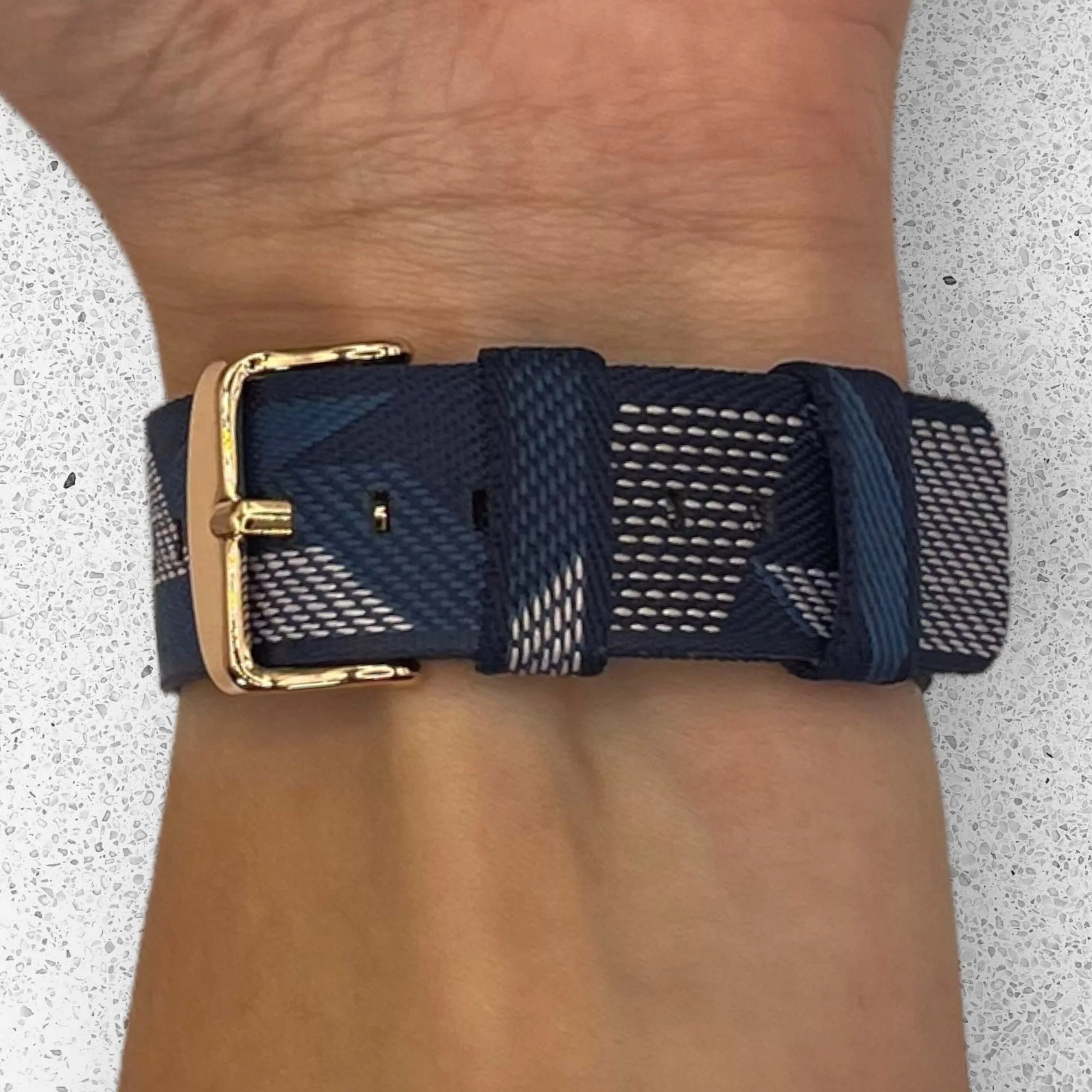 Stylish Canvas Watch Straps Compatible with Asus Zenwatch 2 (1.45")