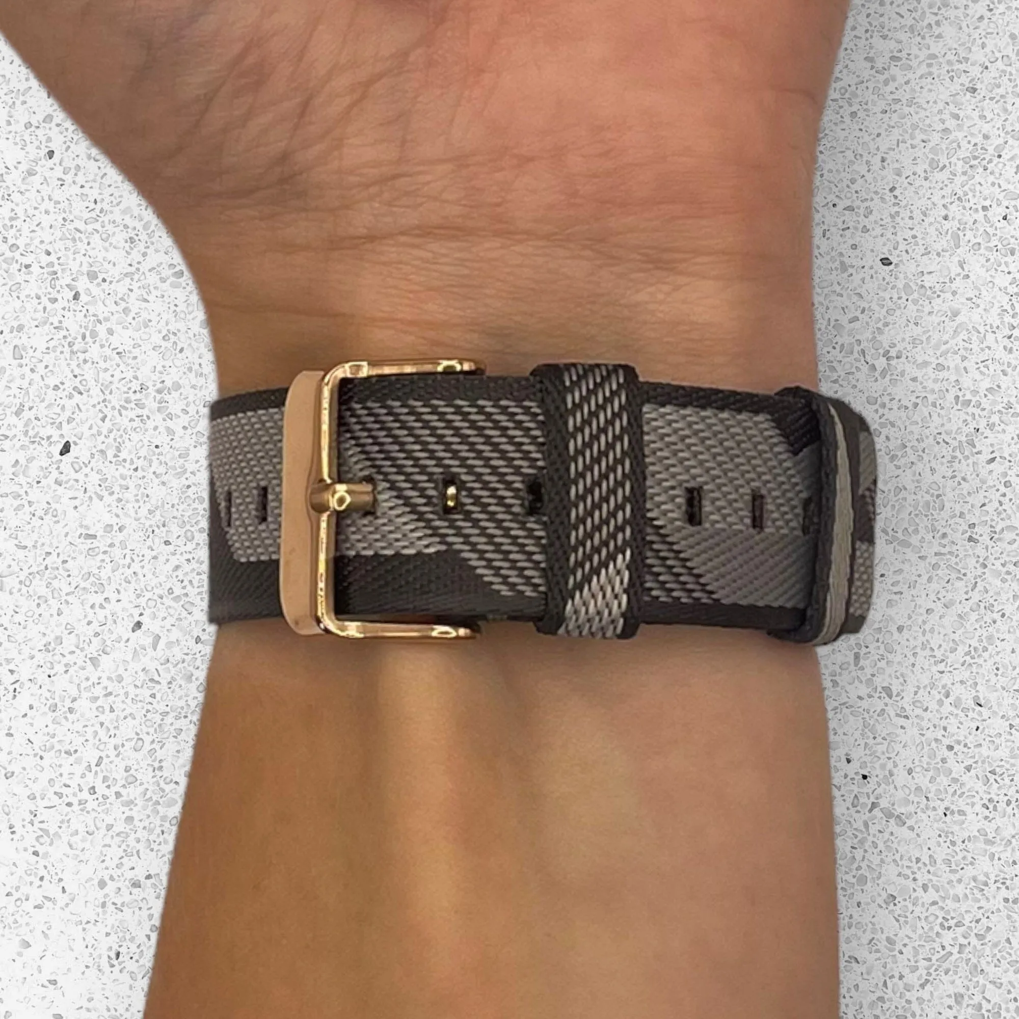 Stylish Canvas Watch Straps Compatible with Fitbit Charge 4