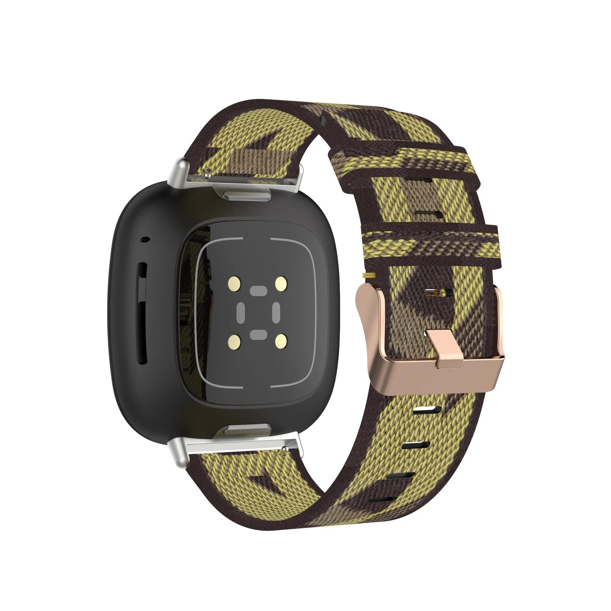 Stylish Canvas Watch Straps Compatible with Fitbit Sense 2