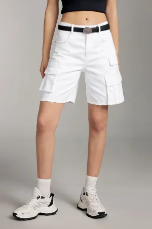 Stylish Cargo Denim Shorts