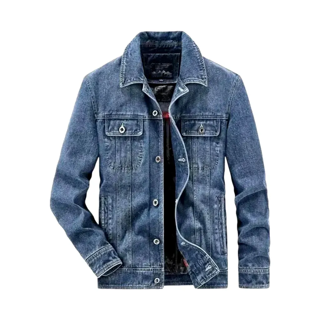 Stylish casual men's jean jacket