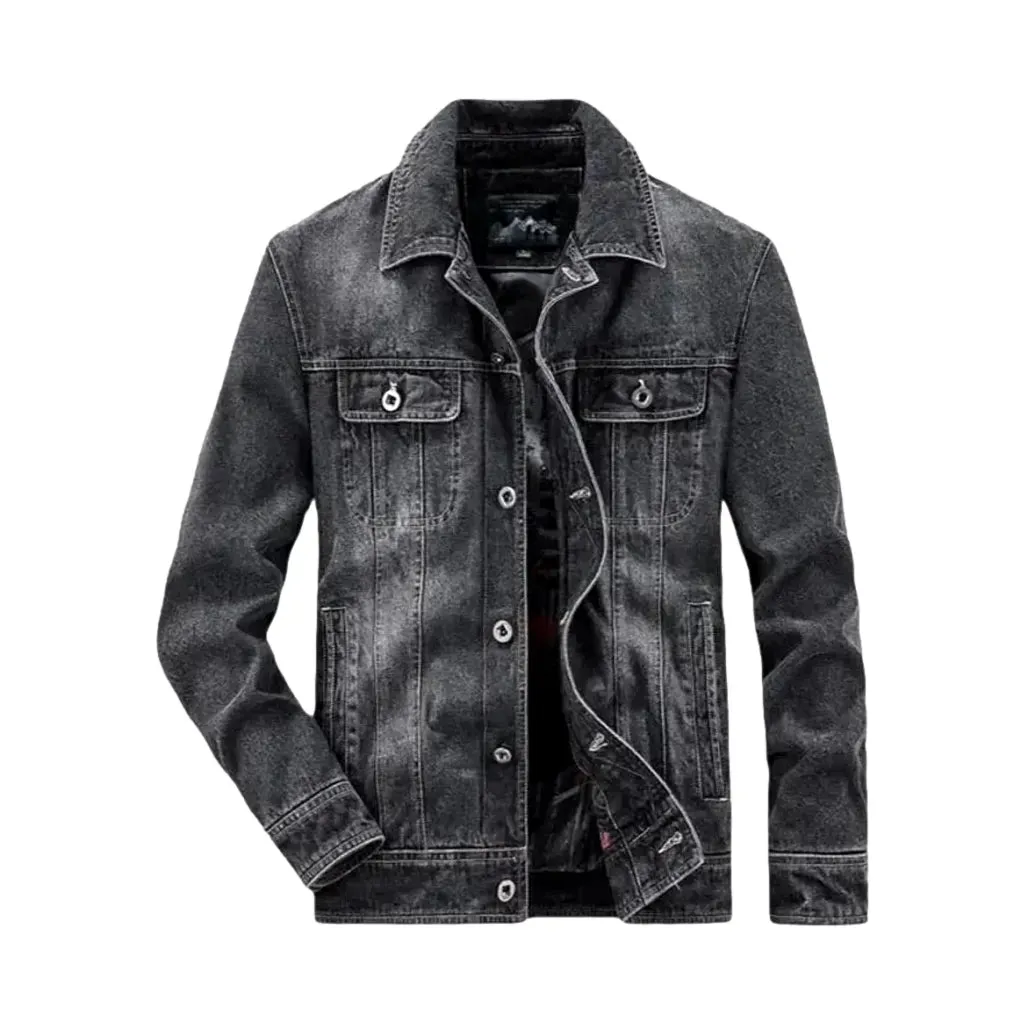 Stylish casual men's jean jacket