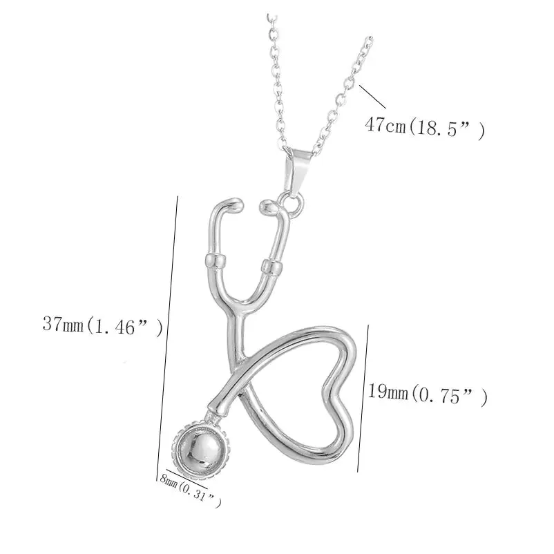 Stylish Fashion Stethoscope Pendant Necklaces